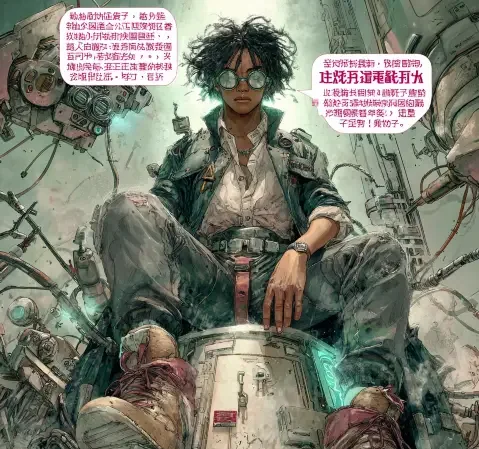 漫画阅读场景示意图